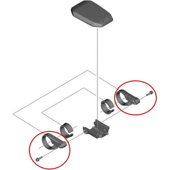 Shimano] Shimano display houder steun L+R Steps SC-E6010