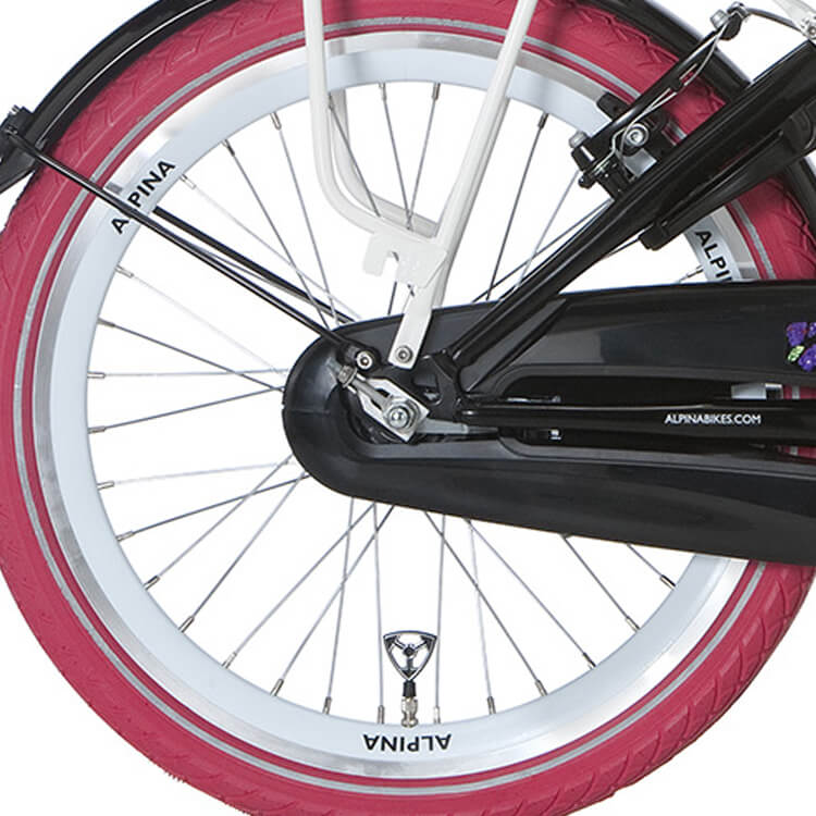 Alpina achterwiel 20 remnaaf J19DB wit zink spk