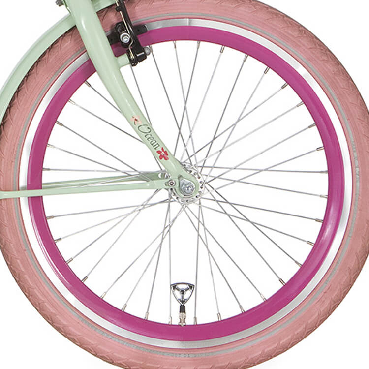 Alpina voorwiel 22 J19DB roze zink spk