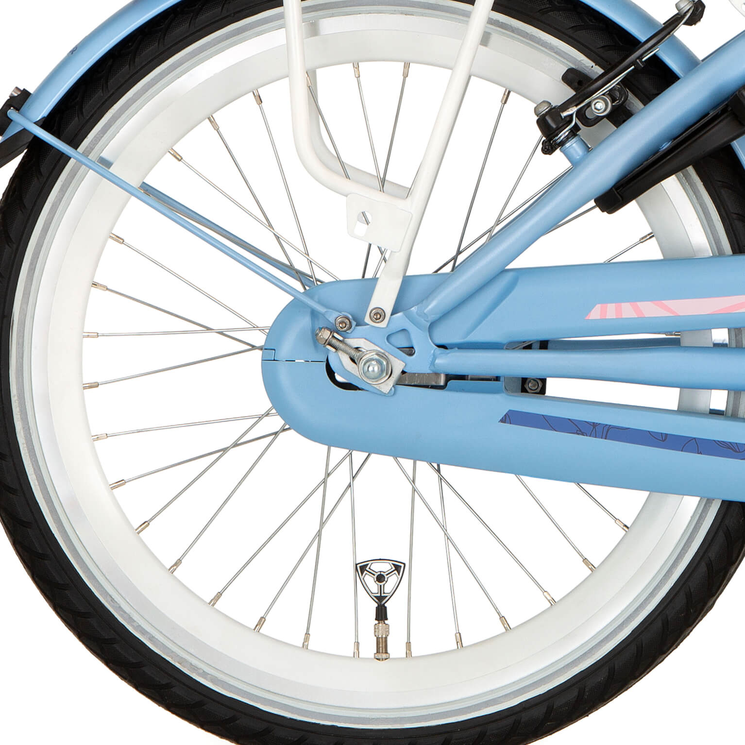 Alpina achterwiel 22 remnaaf J19DB mat wit zink sp