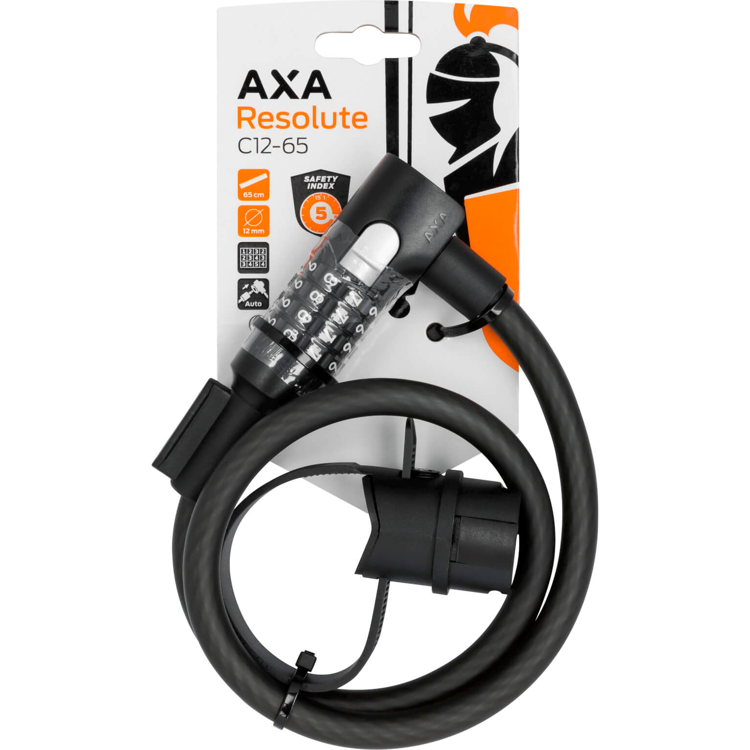 Axa kabelslot code Resolute C65/12