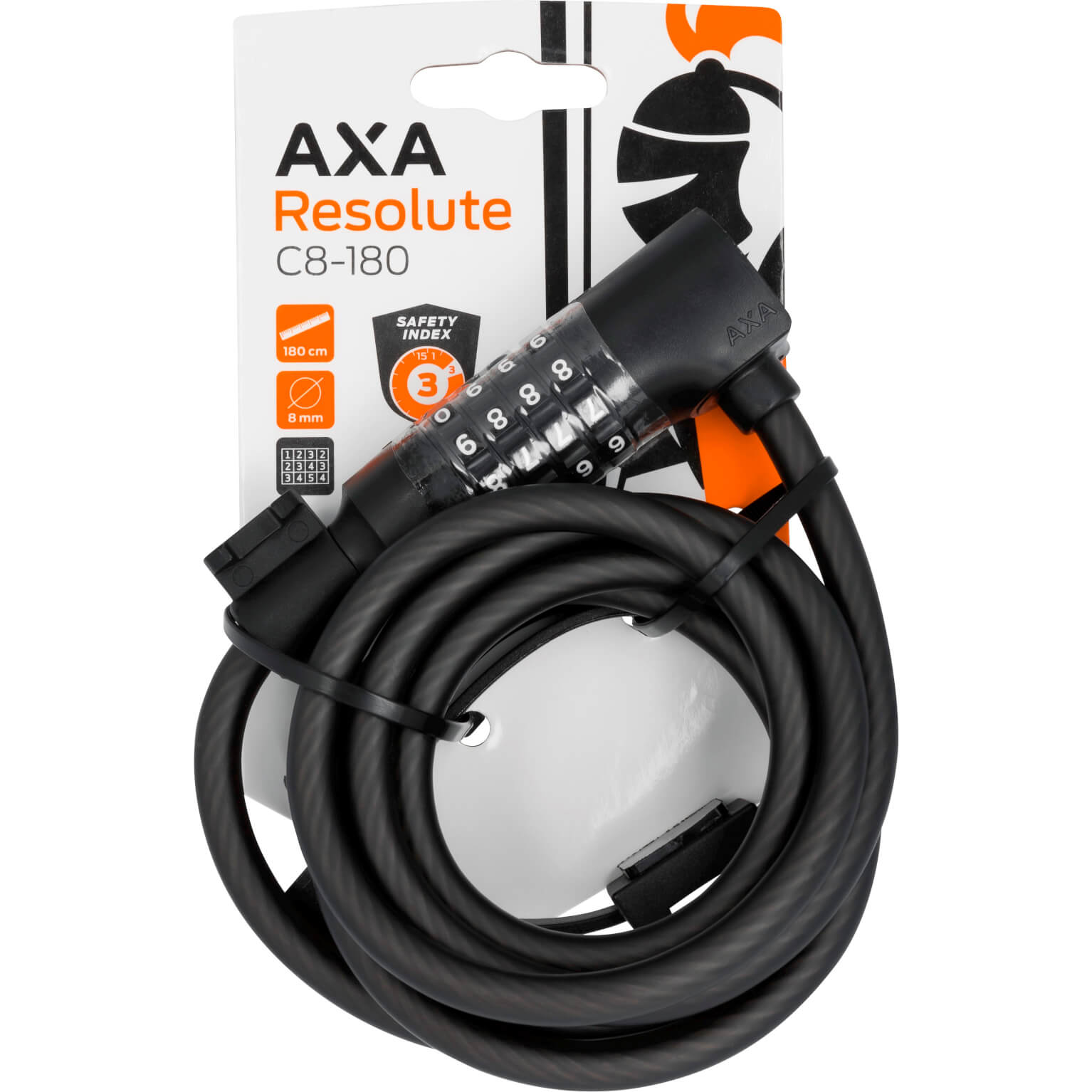 Axa kabelslot code Resolute C180/8