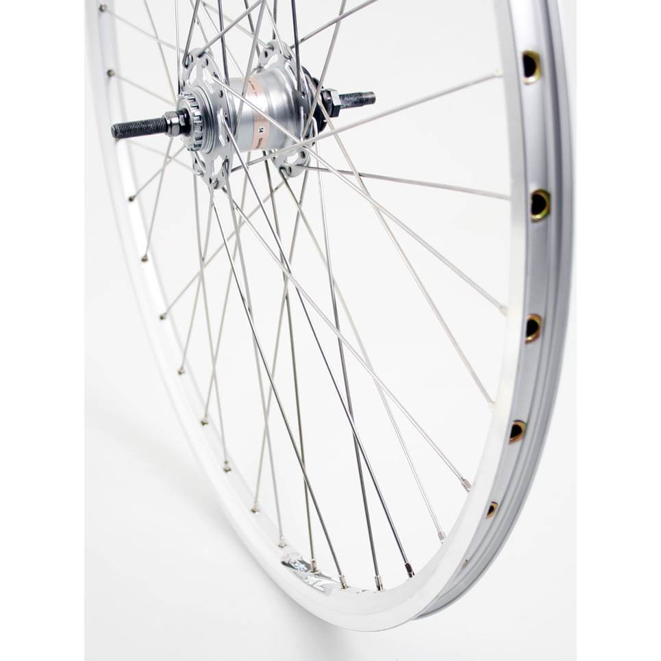 Roland achterwiel 28 Nexus 3 RB ZAC2000 zilver RVS