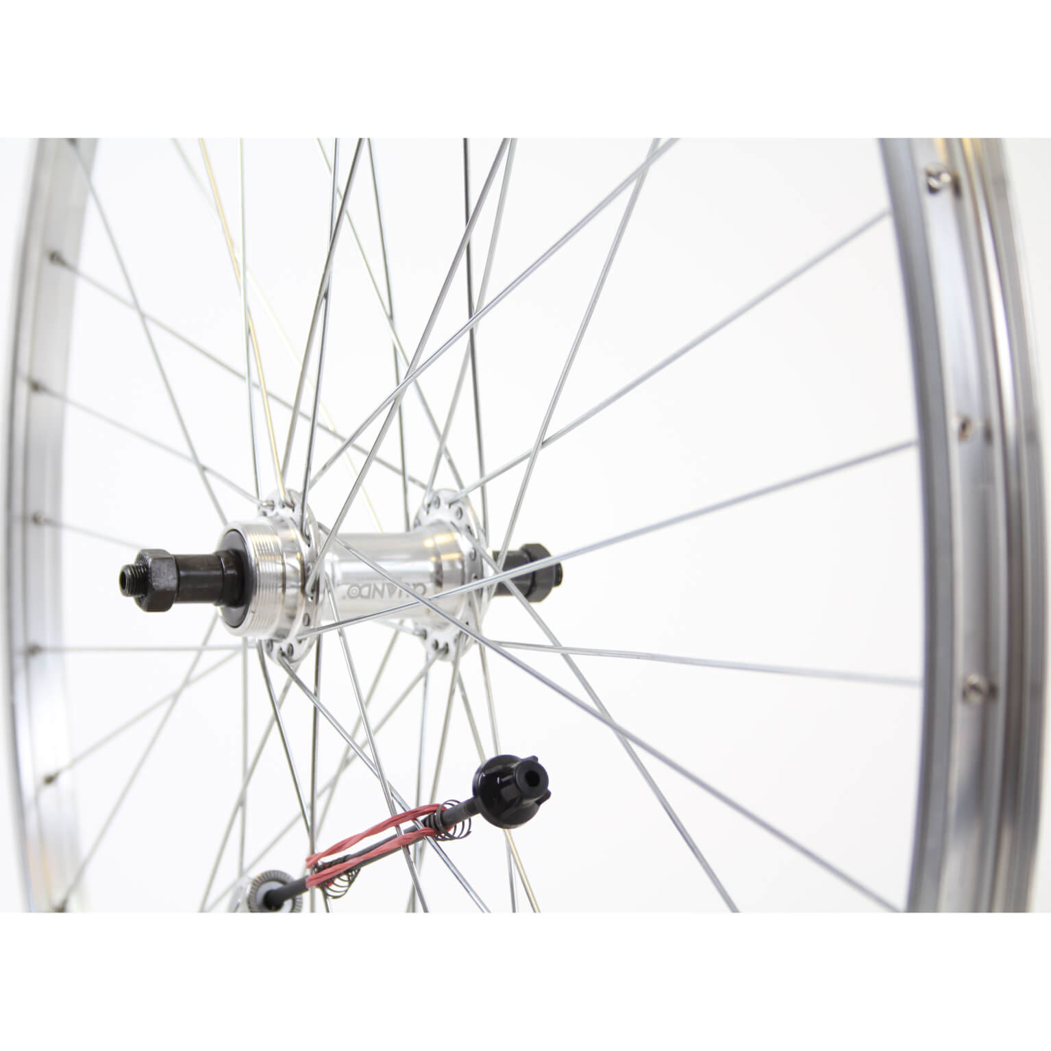 Roland achterwiel 28 uitval freewh Alu AS26 zilver