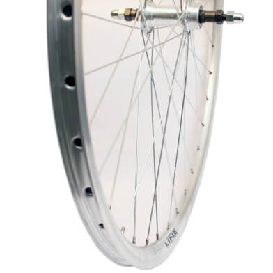 Roland achterwiel 28 vast freewh Alu V-profil zilv