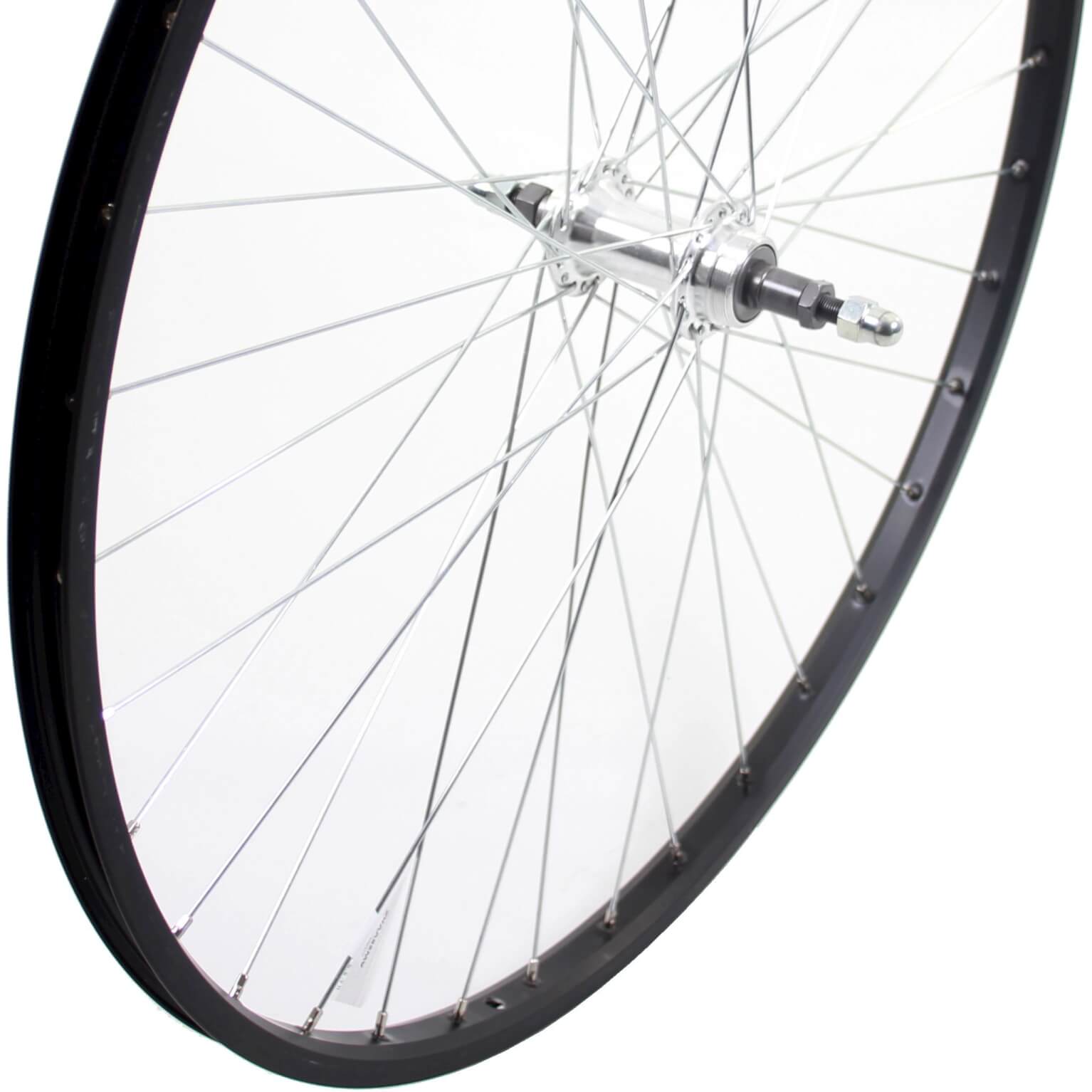 Roland achterwiel 28 vast freewh Alu AS26 zwart zi