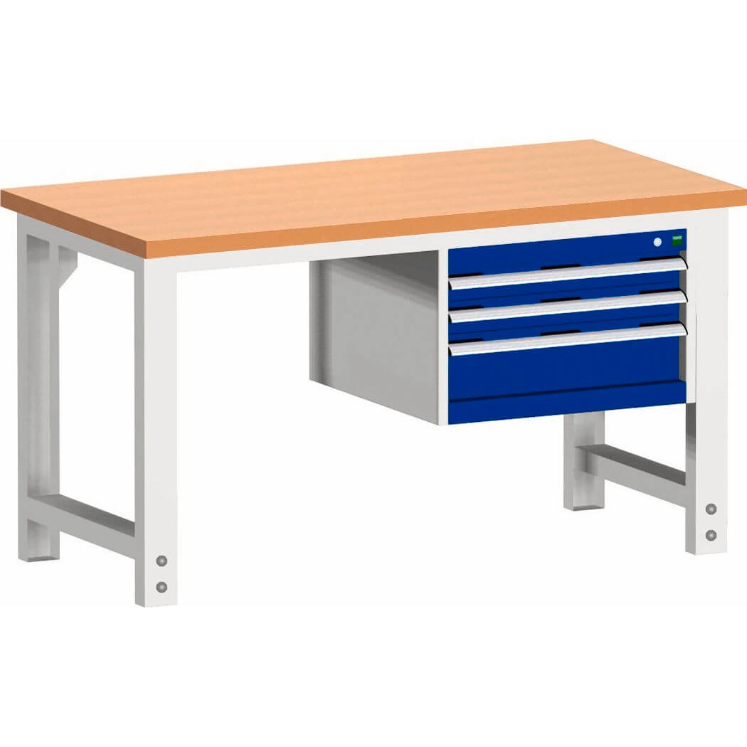 Bott Cubio systeemwerkbank 150cm 3 lades