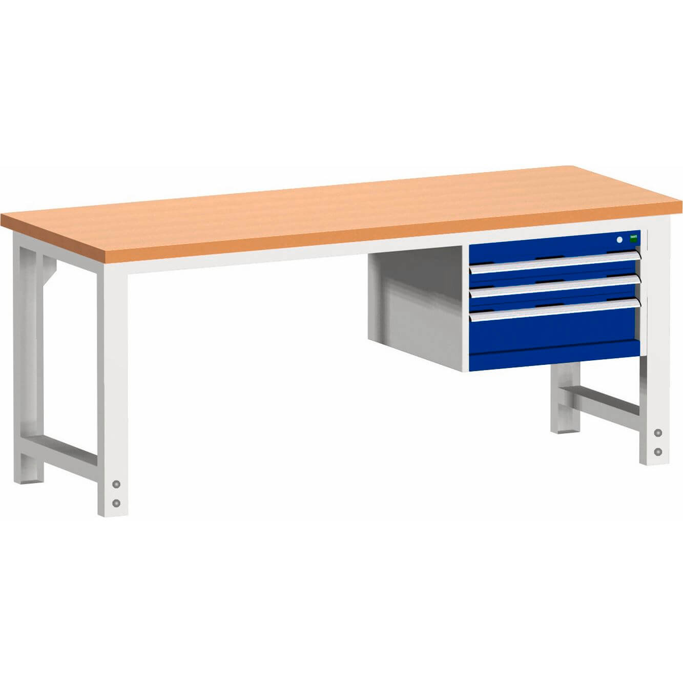 Bott Cubio systeemwerkbank 200cm 3 lades