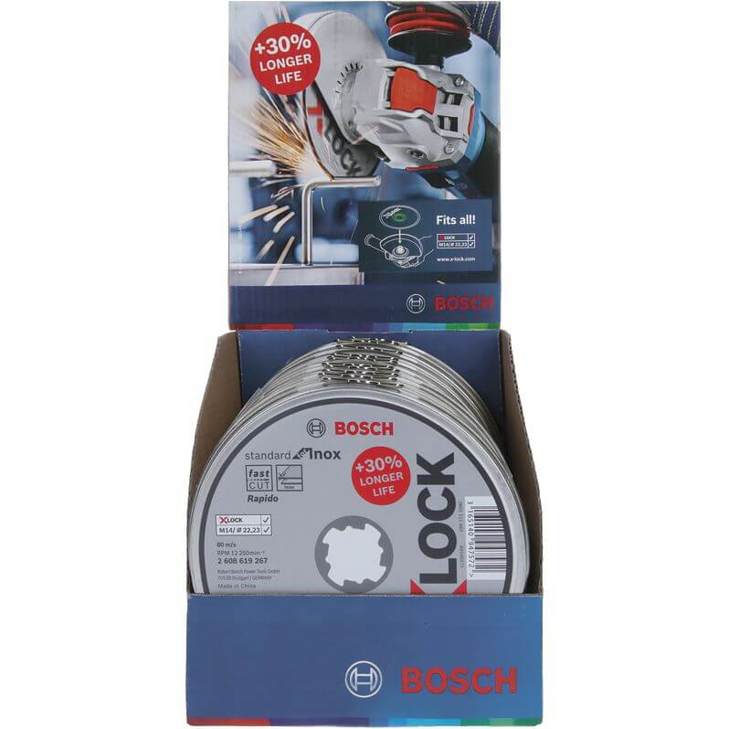 Bosch Prof doorslijpschijf in blik recht RVS 125 m