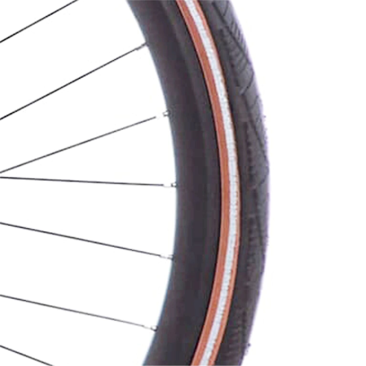 Cortina btb Antonov 28 x 1.60 zwart/bruin refl