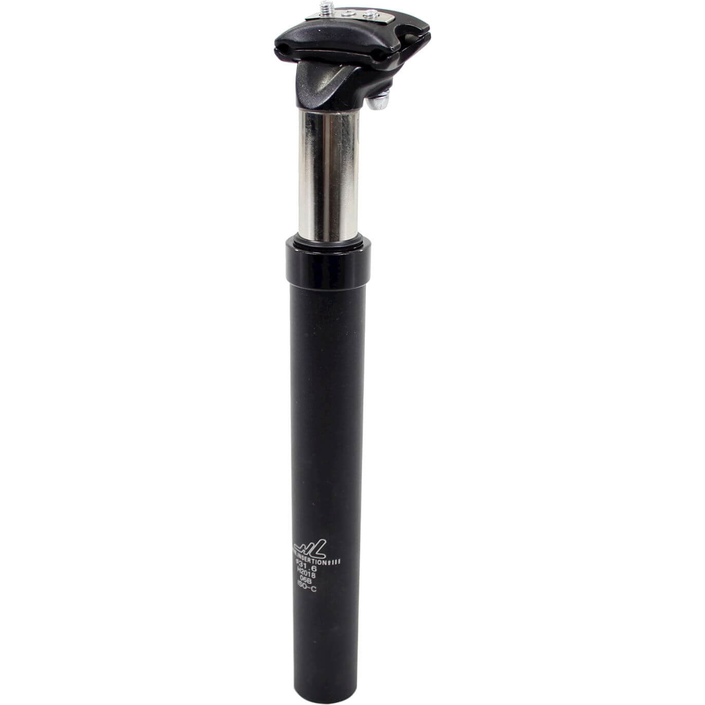 Cortina zadelp 31.6x350 susp alu black matt