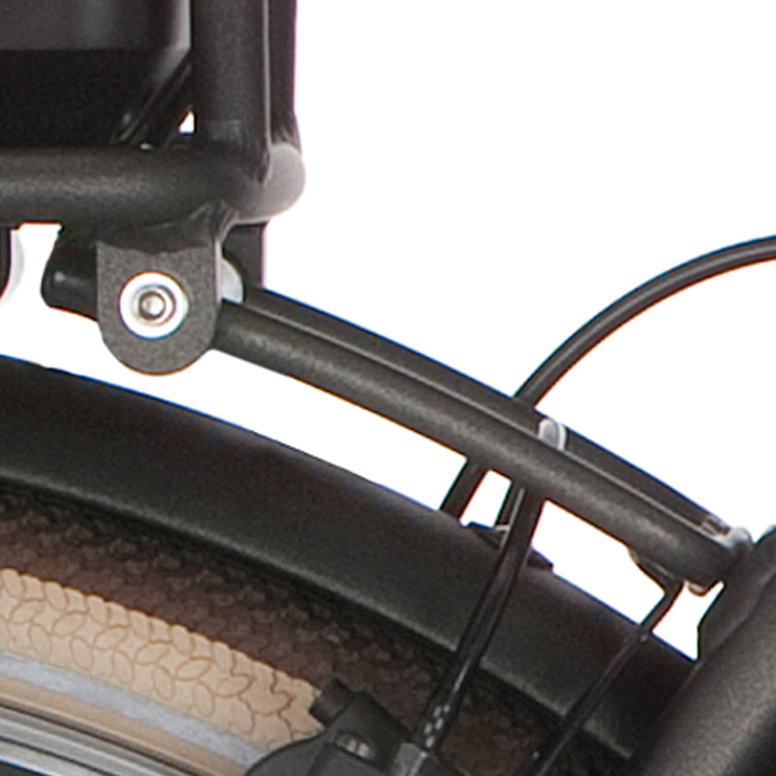 Cortina achterdrager bracket 110mm Bafang black go