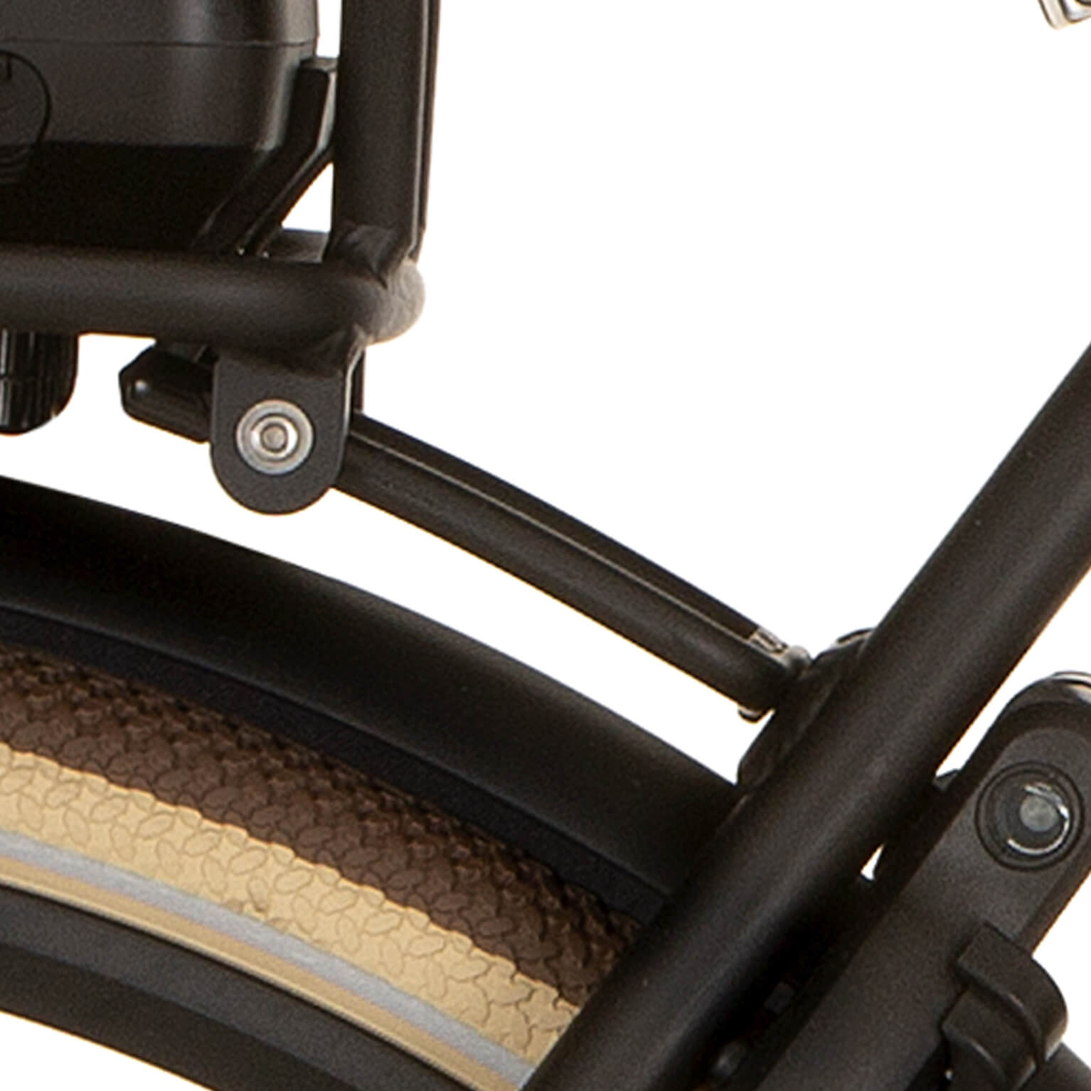 Cortina achterdrager bracket 130mm Bafang jet blac
