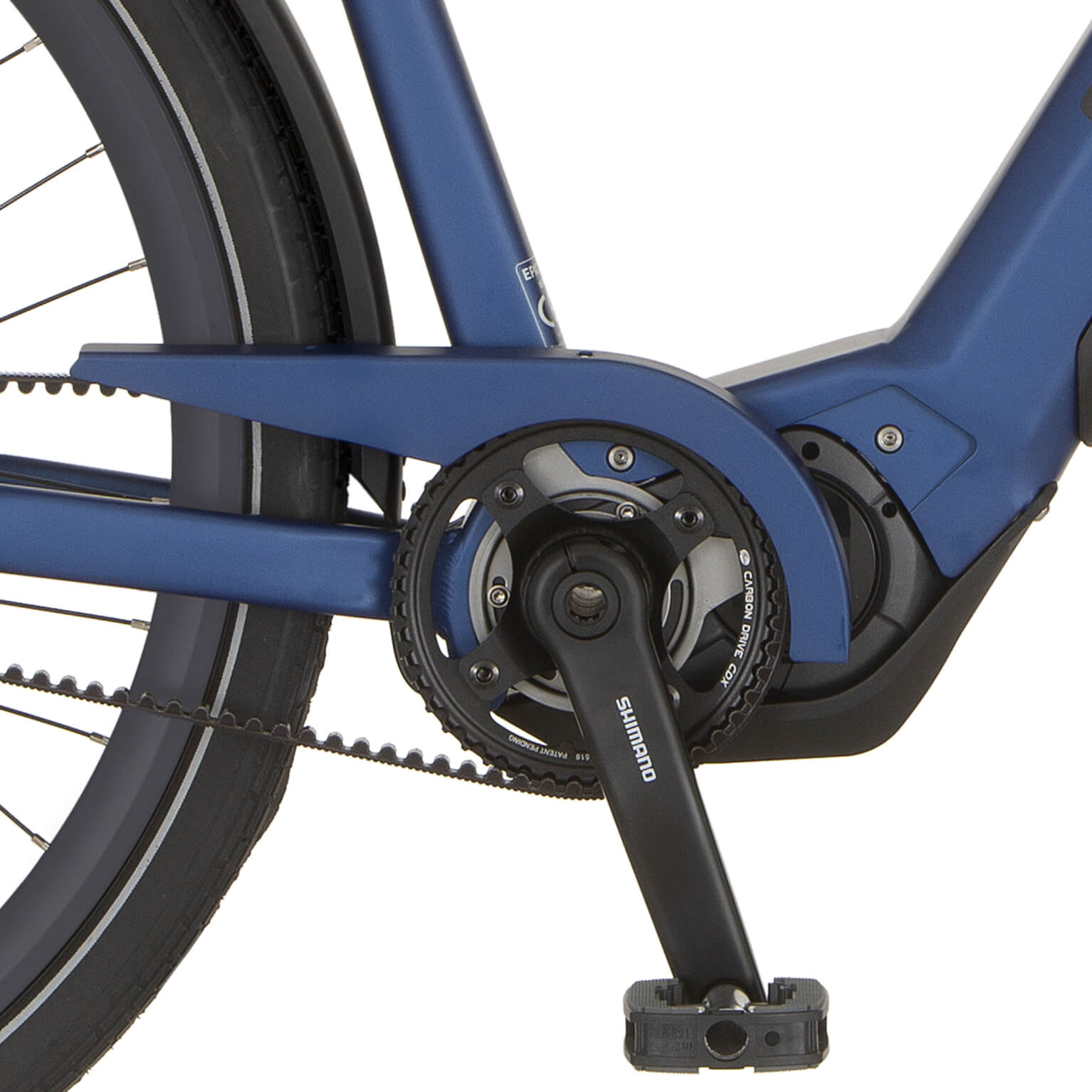 Cortina kett scherm E-Silento deep indigo blue mat