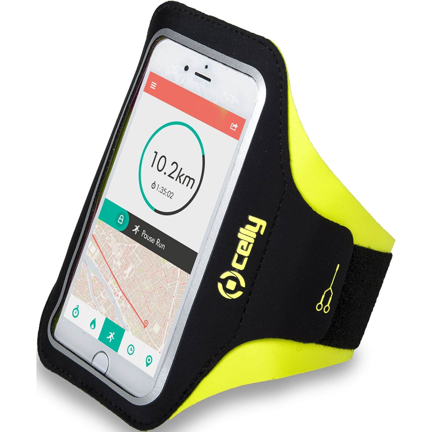 Celly armband XXL geel