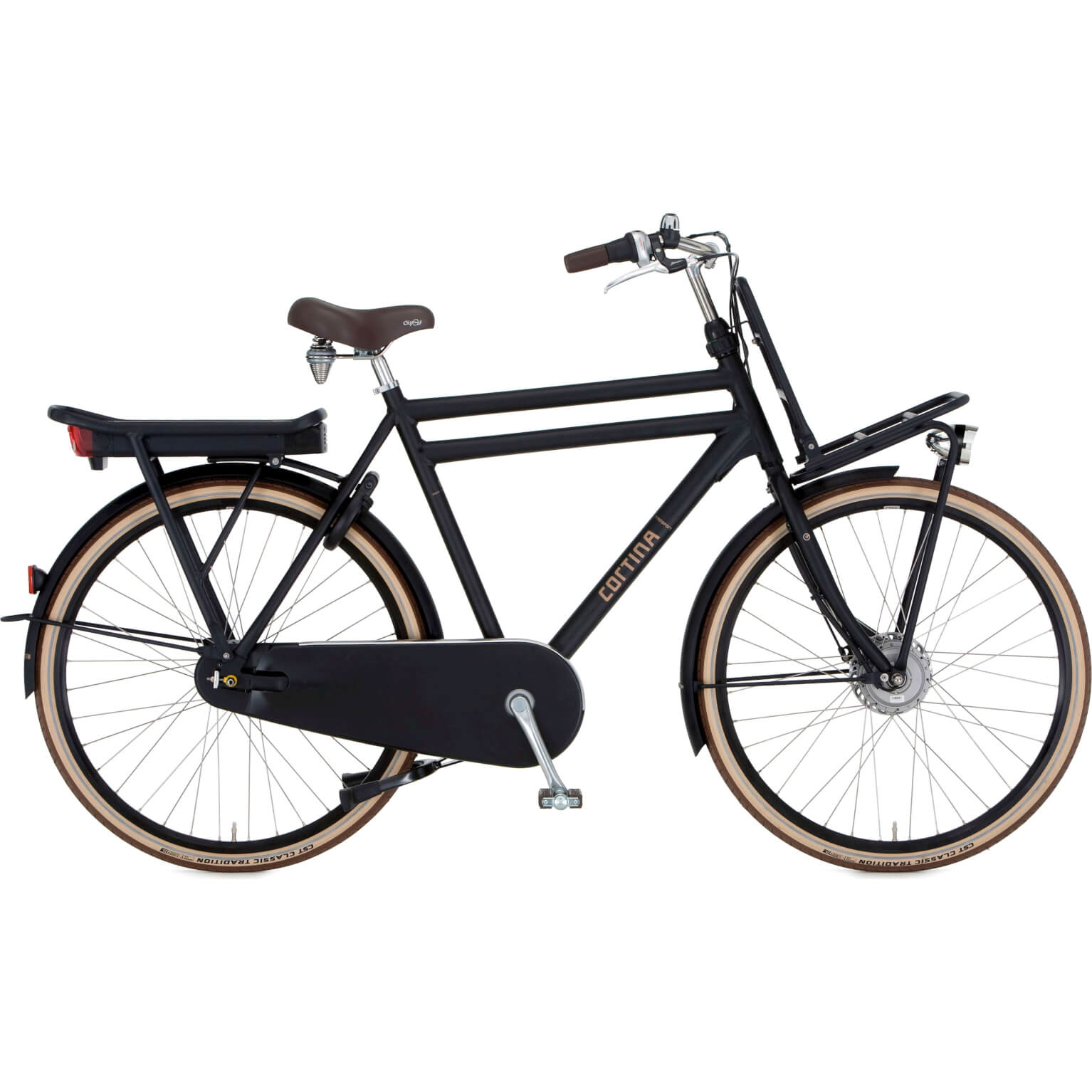 Cortina E-U4 Transport Heren – Jet Black Matt