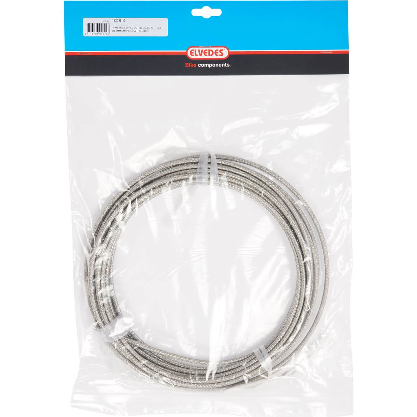Elvedes rol rem buitenkabel gevlochten smoke silve