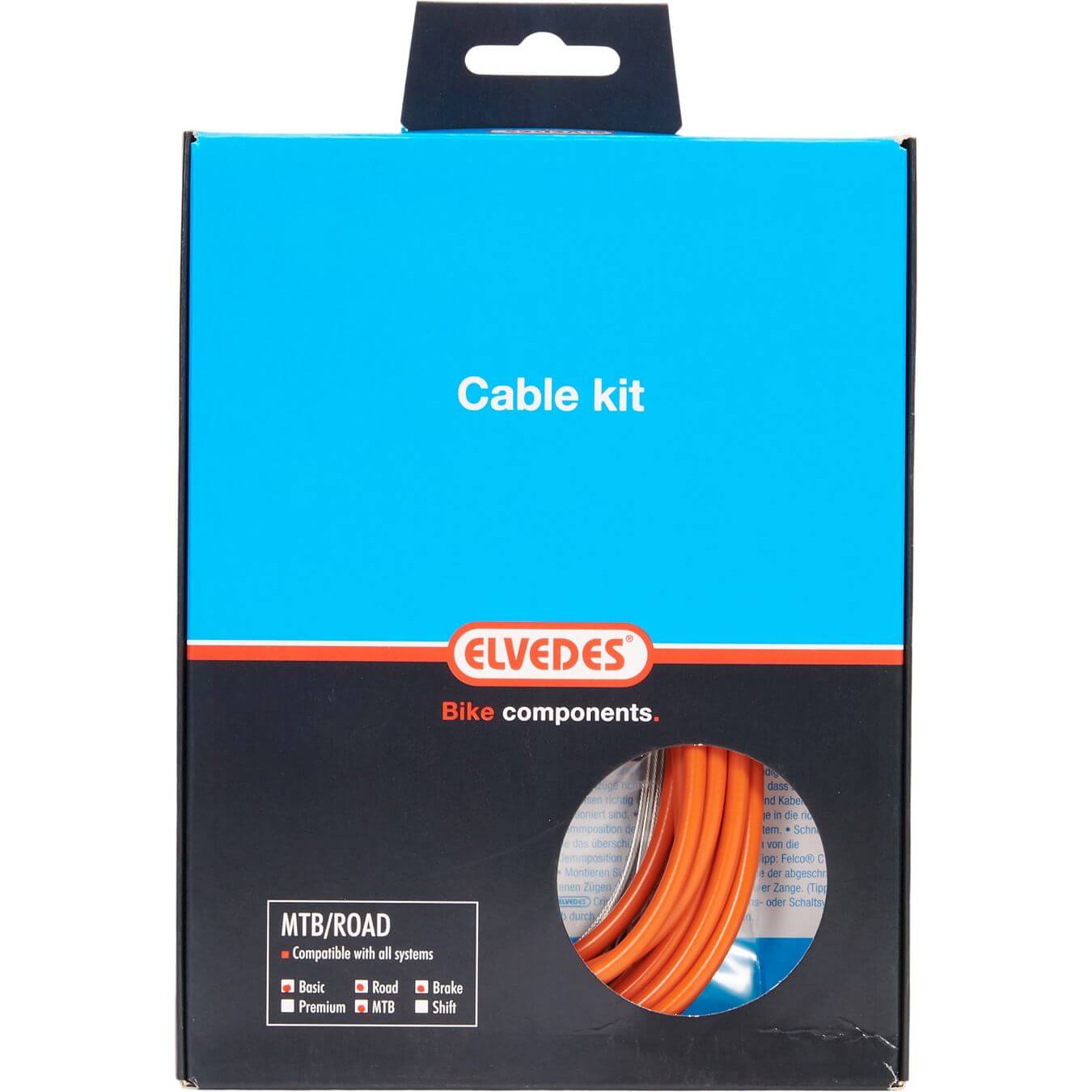 Elvedes remkabel kit ATB/RACE orange