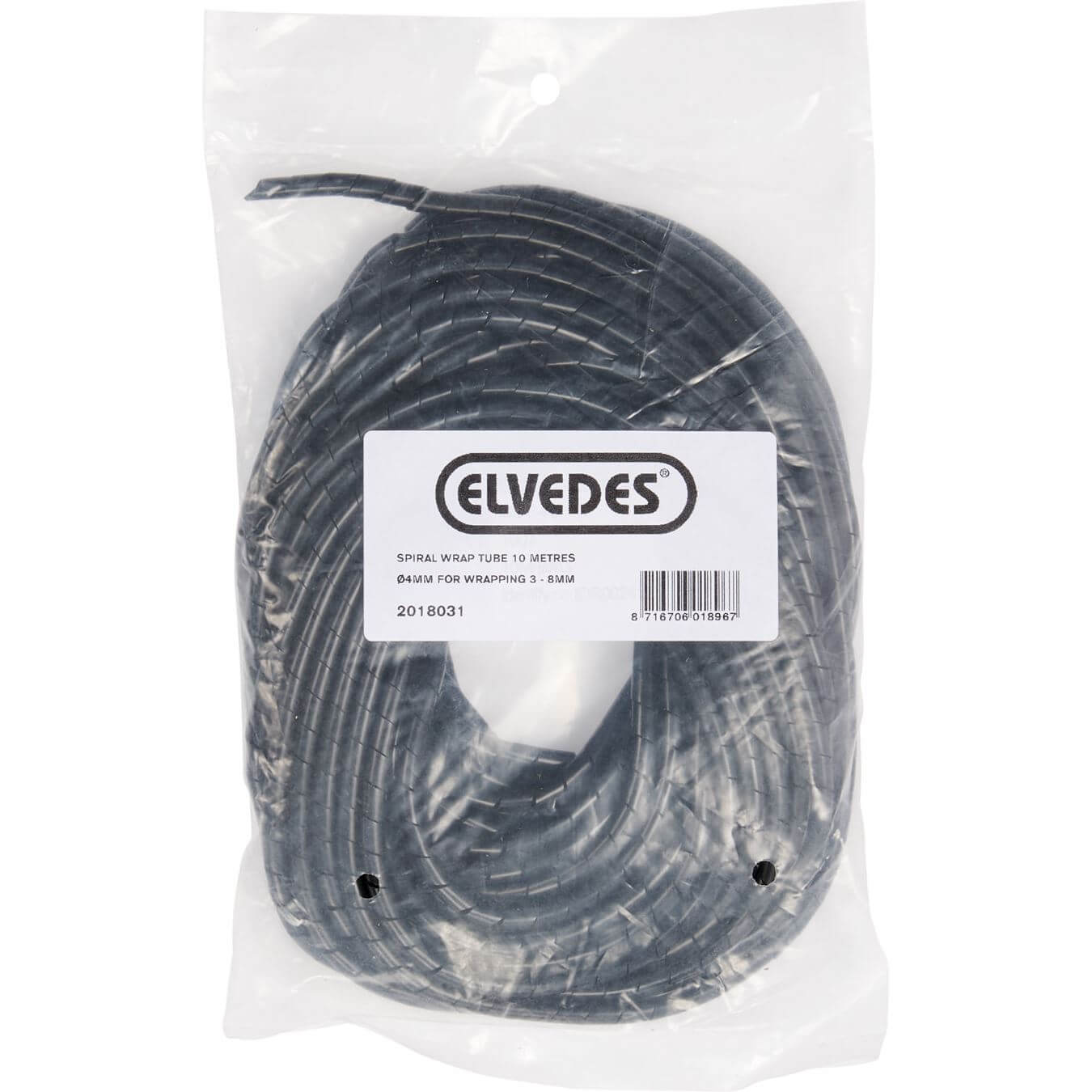 Elvedes spiraalwikkelslang 4mm 10mtr