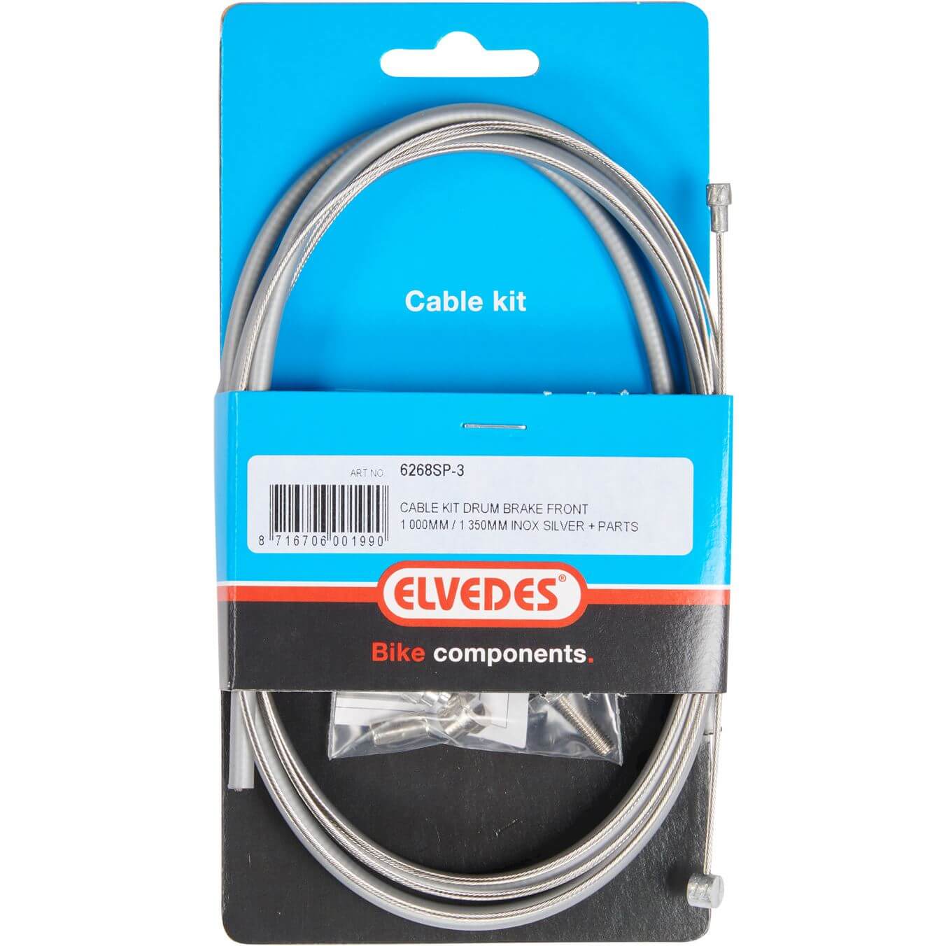 Elvedes remkabel v + inb rvs zi