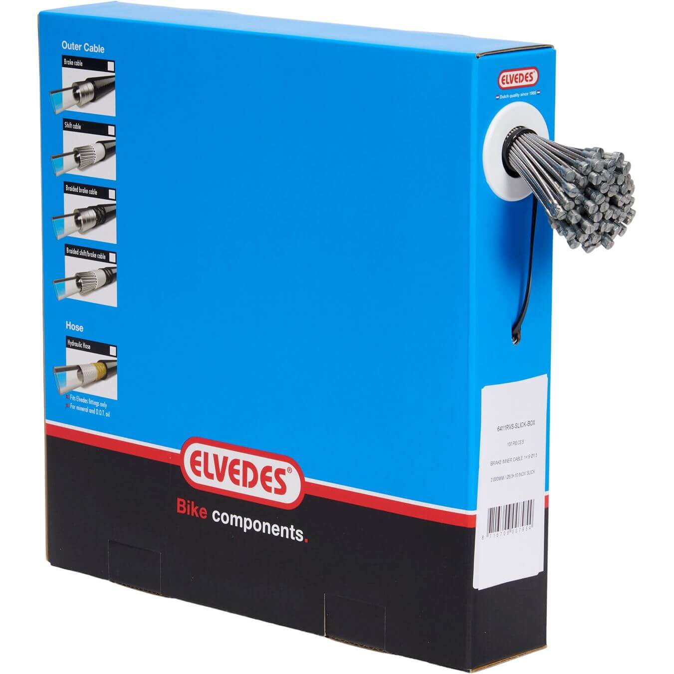 Elvedes rem binnenkabel rvs Slick peernippel 5.5x1