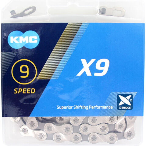 KMC ketting X9 silver/grey 122s