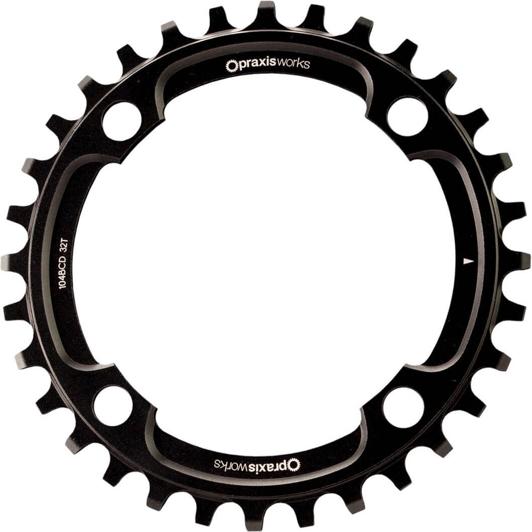 Praxis kettingblad 1x MTB 104BCD 34T zwart