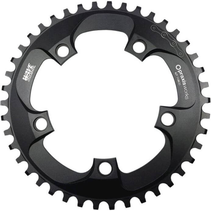 Praxis kettingblad 1x Road 110BCD 42T zwart