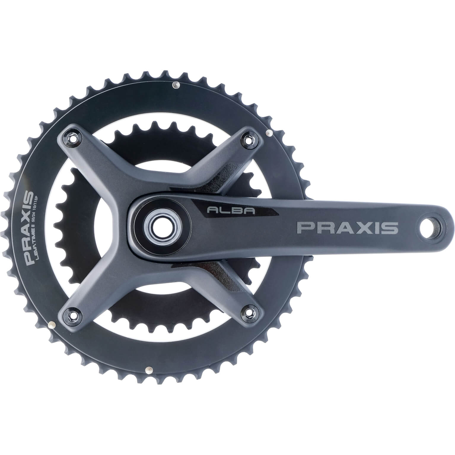Praxis crankstel Alba M30 DM X-spider 172.5 50/34T