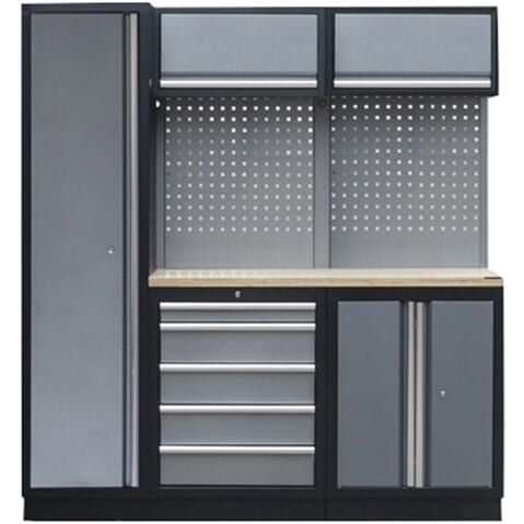 SP-Tools werkplaatsmodule 2 meter met houten werkb