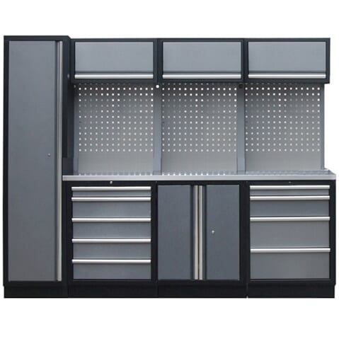 SP-Tools werkplaatsmodule 2,6 meter met rvs werkbl