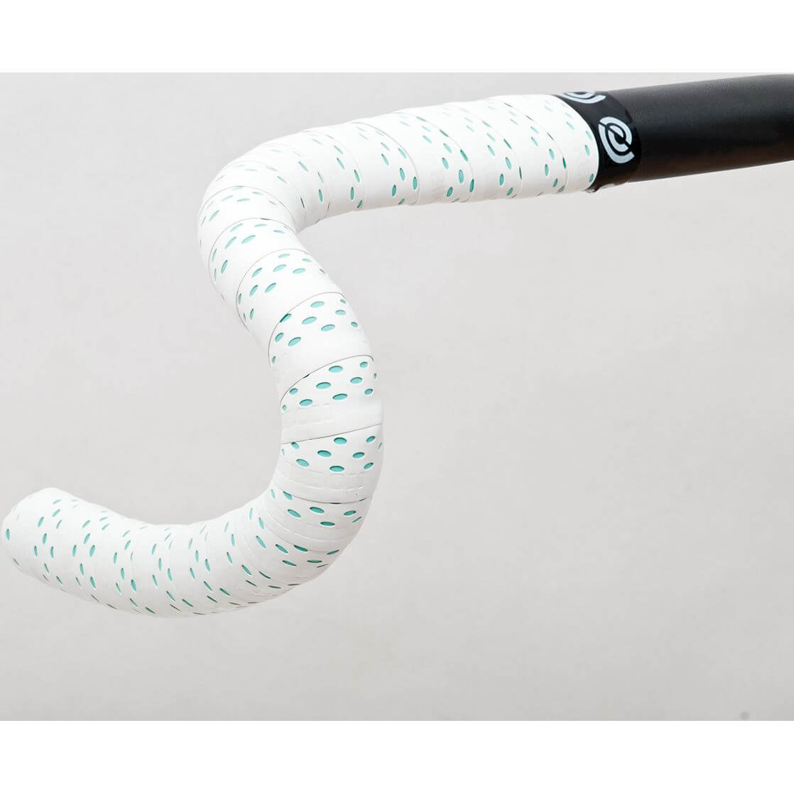 Bikeribbon Stuurlint PU Color Perf Wit - Celeste