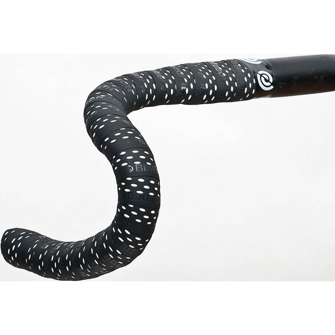 Bikeribbon Stuurlint PU Color Perf Zwart - Wit