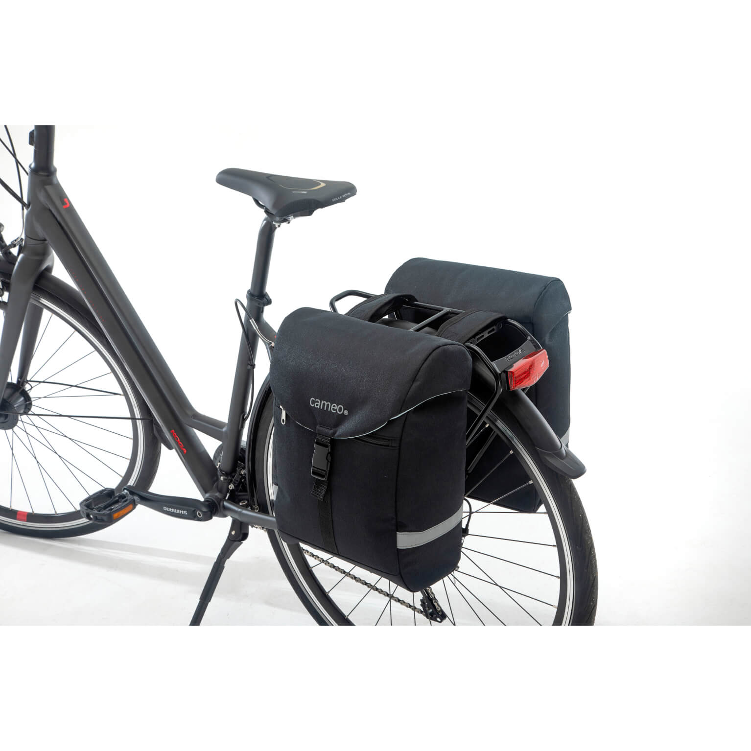 Cameo fietstas dubbel Sports bag black 28L