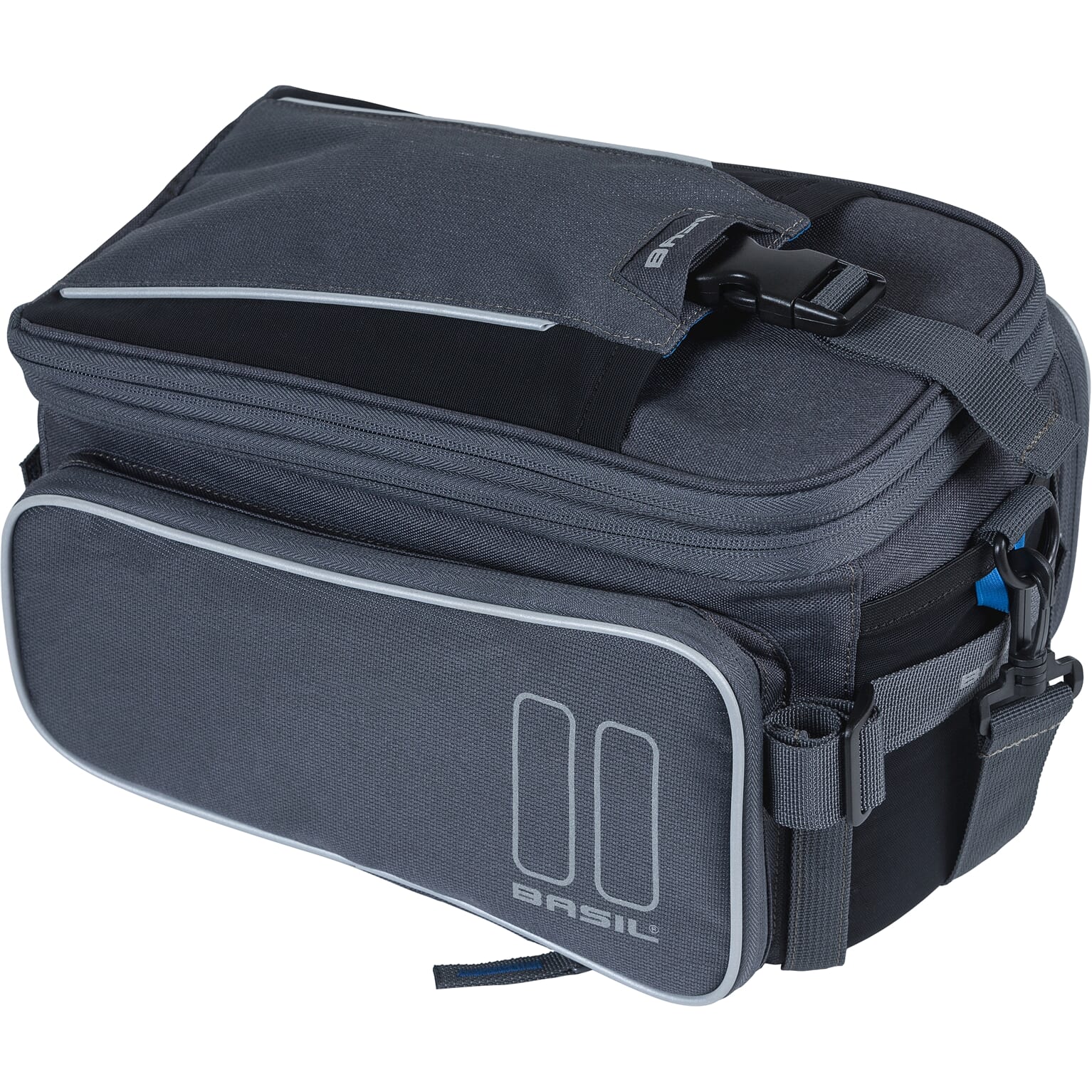 Basil bagagedragertas Sport Design trunkbag graphite 7-12L