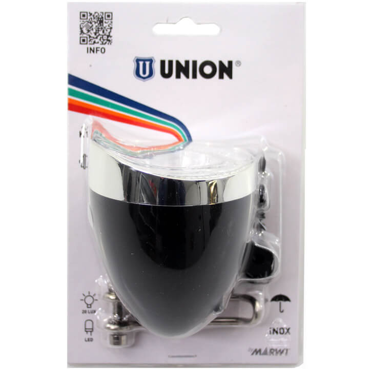 Union koplamp UN-4925 Retro aan/uit dynamo zwart o