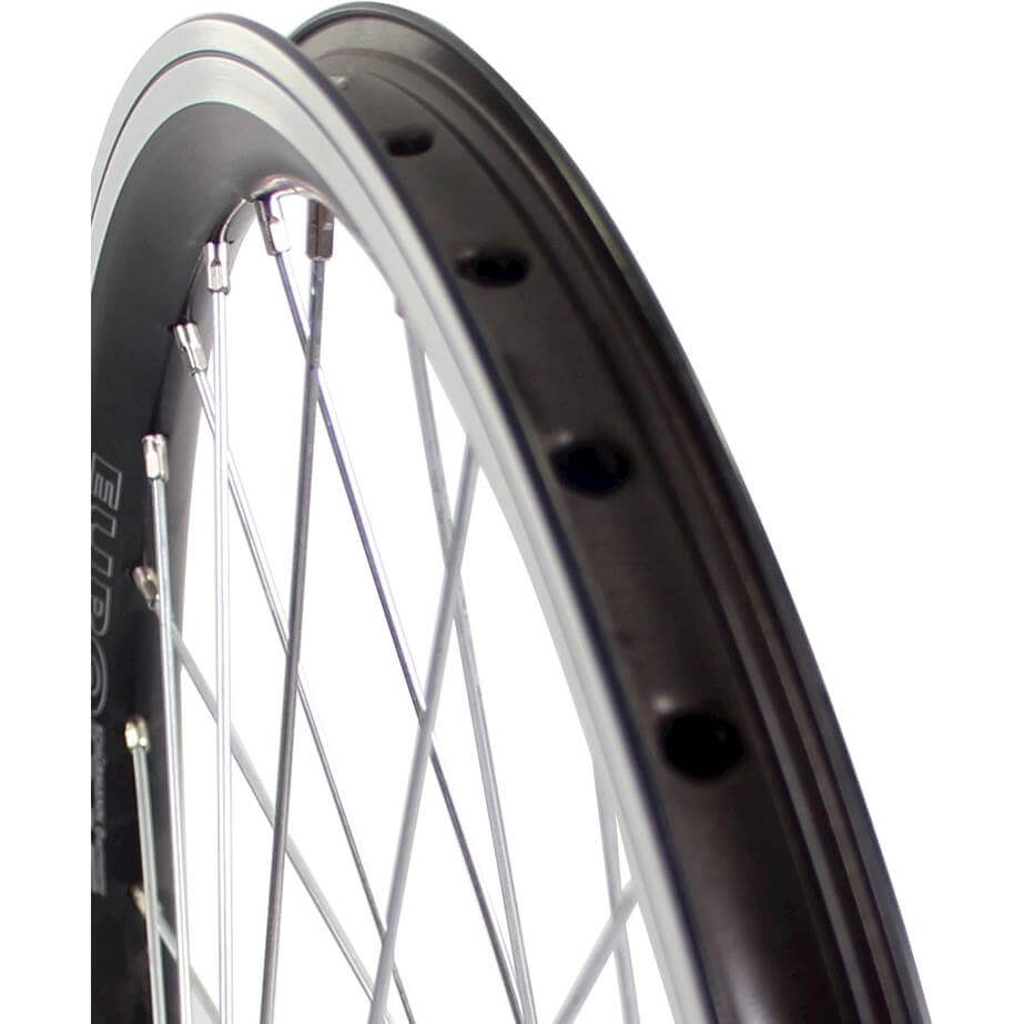 Roland voorwiel 24 x 1.75 vast Alu V-profil zwart 