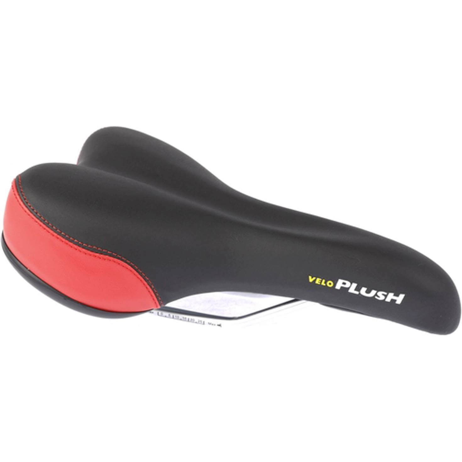 Velo zadel Plush Sport VL-3011 uni zwart/rood